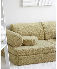 Зелен детски диван от букле 132 cm Settee – Wigiwama