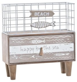 Кутия за бижута DKD Home Decor Риби Метал Дървен (26,5 x 10,5 x 28,5 cm)