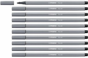 Плумастер Stabilo Pen 68 Тъмно сив 10 броя