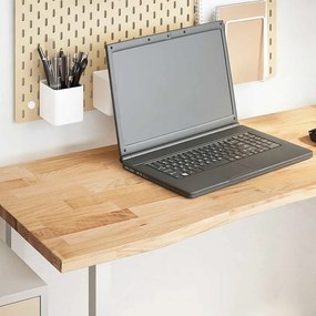 4009010 vidaXL Плот на бюро 140x50x2,5 cm необработен масивен дъб правоъгълна