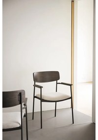 Трапезни столове в кремаво и тъмнокафяво в комплект от 2 бр. Maymont – Rowico