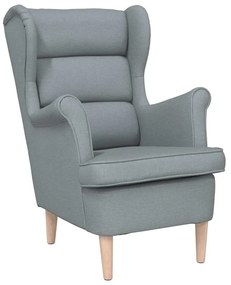 4016895 vidaXL Фотьойл Светло сив 74x84x100 cm Тъкан