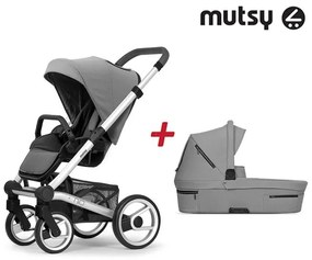 Бебешка количка 2в1 NIO Standard MUTSY - Journey Ice Grey
