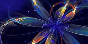 Картина на платно – Цвете на виртуален дизайн
