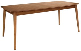 Сгъваема трапезна маса с допълнителна плоча от декор от орех 90x180 cm Montreux – Actona