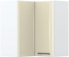 Висящ ъглов шкаф Modena V7-UG-2K-White - Beige