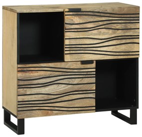 Sonata H Шкаф за съхранение 80x33.5x75 см от здраво дърво манго
