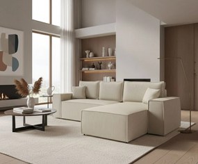 Ъглов диван Malaga mini I-Ekrou-Right