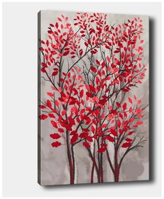 Картина за стена върху платно Есенно червено, 40 x 60 cm - Tablo Center