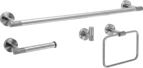Комплект аксесоари за баня GRID Brush Nickel 4 части