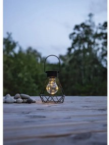 Черен LED фенер, височина 15,5 cm Eddy - Star Trading