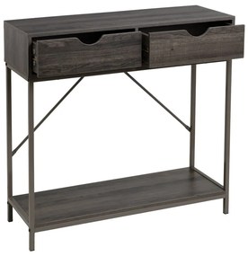 Кафява конзолна маса 30x80 cm - Casa Selección