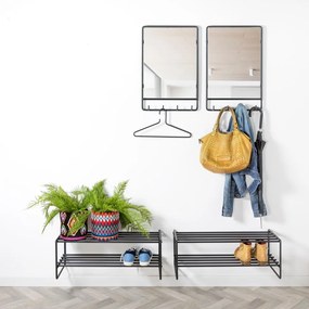 Стенно огледало със закачалка 40x60 cm Clint - Spinder Design