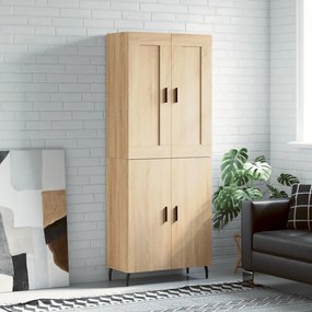 3199572 vidaXL Висок шкаф, дъб сонома, 69,5x34x180 см, инженерно дърво
