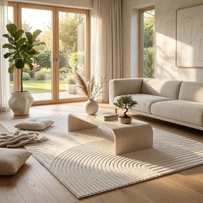 Кремав килим 120x170 cm Whirl – ESTE