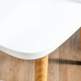 Кухненски стол Nolan-Бял (4) парчета