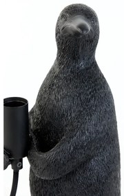 Матово-черна настолна лампа (височина 24 cm) Penguin – Light &amp; Living