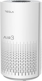 Пречиствател на въздух Tesla Тара Lite 3, 30W, HEPA филтър, Таймер, До 12 м2, Бял