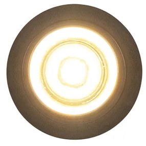 Модерен вграден прожектор черен кръгъл наклоняем - Installa