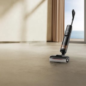 Вертикална прахосмукачка DREAME H12 Pro HHR25A, 300W, 0.7/0.9 л, 3 режима, 35 мин, Мокро/сухо, Гласови известия, LED, Автоматично сушене на мопа, Черен/сив