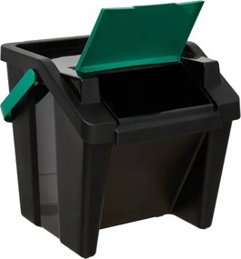 Комплект от 3 коша за разделно събиране 5five, Пластмаса, 30 l