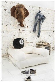 Детски сгъваем фотьойл с табуретка Dark Grey Mini Cube - Karup Design