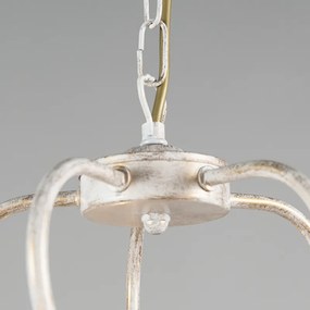 Антична полилей кремава със злато 5-светлина - Como 5