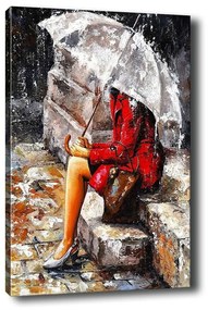 Живопис , 40 x 60 cm Waiting in the Rain - Tablo Center