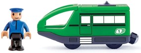 Woody - Локомотив с батерия и машинист зелен