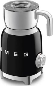 Уред за разпенване на мляко Smeg MFF11BLEU, 500 W, 600 мл, 8 програми, Подвижна кана, Автоматично изключване, Черен