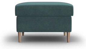 Кадифена табуретка в петролен цвят Kyoto – Cosmopolitan Design