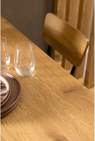 Трапезна маса с дъбов плот 80x120 cm Peru – Actona