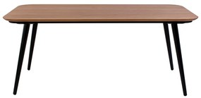 Трапезна маса от ясенова дървесина с черни крака , 180 x 90 cm Contrast - Ragaba