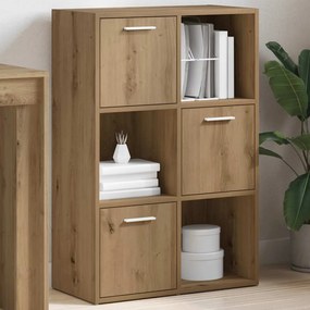 855971 vidaXL Рафт за книги Artisan Дъб 60,5x30x90 cm Инженерна дървесина