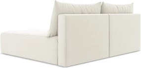 Кремав кадифен сгъваем/с място за съхранение ъглов диван (десен ъгъл) Kalena – Makamii