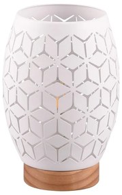 Бяла настолна лампа (височина 21 cm) Bidar - Trio