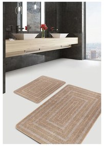 Кафяви изтривалки за баня в комплект от 2 бр. 60x100 cm - Mila Home