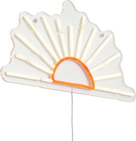 Неонова стенна лампа топло бяло с оранжево с LED - Sunset