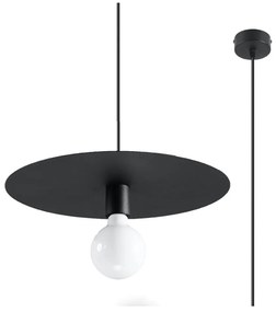 Черно висящо осветително тяло ø 40 cm Livago – Nice Lamps