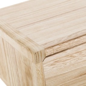 Нощно шкафче от екзотична дървесина в естествен цвят Natural Way - Casa Selección