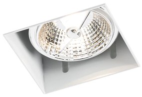 Комплект от 6 вградени прожектора бели GU10 70 mm без рамка - Oneon