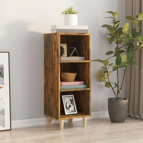 817420 vidaXL Сайдборд, опушен дъб, 34,5x32,5x90 см, инженерно дърво
