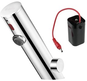 Deante BQR_P29R - Безконтактна смесителна батерия SENSE 4xAA, неръждаема стомана