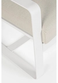 Бял алуминиев градински диван Merrigan – Bizzotto