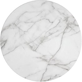 Бяла/ в златист цвят кръгла масичка за кафе от декор от мрамор ø 79 cm Gwyneth – CosmoLiving by Cosmopolitan