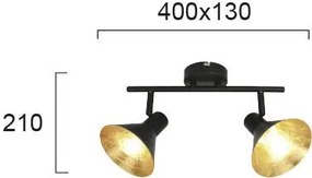 Релса Viokef Harvey осветително тяло с две светлини