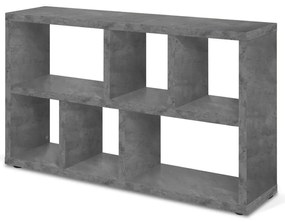 Сива библиотека от декор от бетон 150x83 cm Berlin – TemaHome