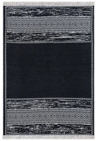Черно-бял памучен килим , 80 x 150 cm Duo - Oyo home