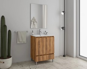 Комплект за баня Drop Delta 75 slim-Кафяво