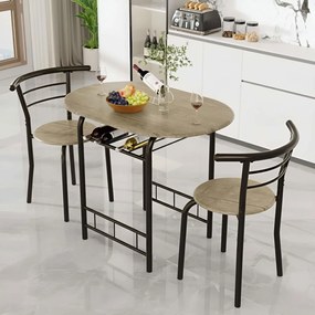 Комплект за хранене Travis-Естествен дървесен